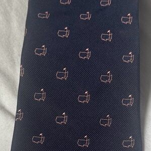 Navy Blue Anchor Patterned Men's Tie